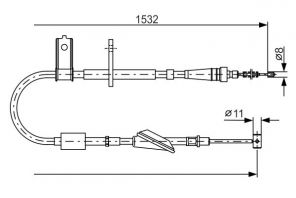 Bosch 1 987 482 093 - Brzdové lano -