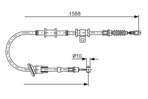 Bosch 1 987 482 245 - Brzdové lano -