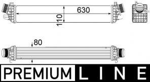 Mahle CI 258 000P - Chladič plniaceho vzduchu