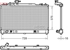 Denso DRM44029 - Chladič vody