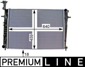 Mahle CR 1333 000P - Chladič vody -