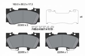Textar 2235301 - Brzdové platničky -
