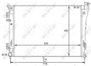 NRF 59092 - Chladič vody -