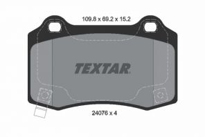 Textar 2407601 - Brzdové platničky -