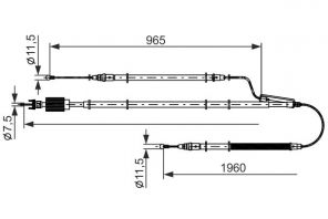 Bosch 1 987 482 805 - Brzdové lano -