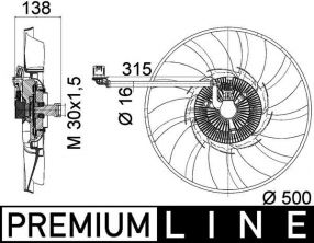 Mahle CFF 471 000P - Ventilátor motora