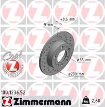 Zimmermann 100.1236.52 - Brzdový kotúč -