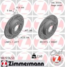 Zimmermann 100.1236.53 - Brzdový kotúč -