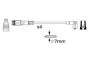 Bosch 0 356 912 881 - Zapaľovací kábel