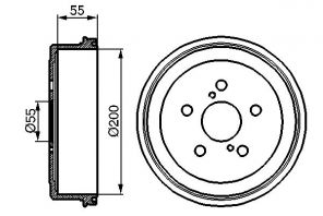 Bosch 0 986 477 139 - Brzdový bubon -