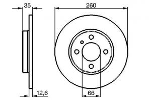 Bosch 0 986 478 029 - Brzdový kotúč -