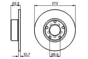Bosch 0 986 478 055 - Brzdový kotúč -