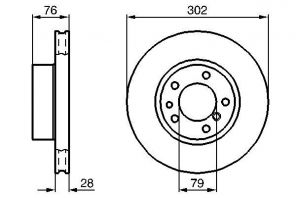 Bosch 0 986 478 317 - Brzdový kotúč -