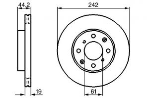 Bosch 0 986 478 503 - Brzdový kotúč -