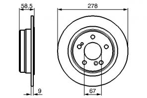 Bosch 0 986 478 565 - Brzdový kotúč -