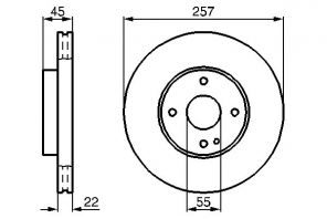 Bosch 0 986 478 638 - Brzdový kotúč -