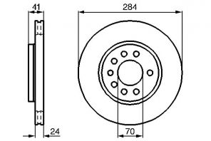 Bosch 0 986 478 717 - Brzdový kotúč -