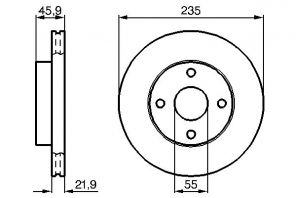 Bosch 0 986 478 787 - Brzdový kotúč -