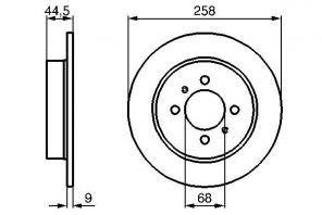Bosch 0 986 478 836 - Brzdový kotúč -