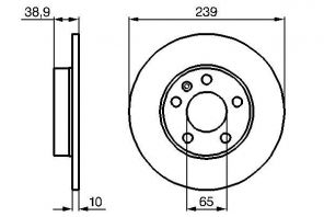 Bosch 0 986 478 894 - Brzdový kotúč -