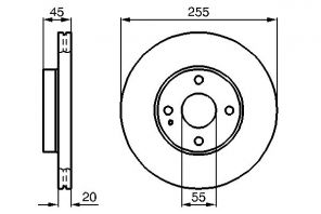 Bosch 0 986 478 996 - Brzdový kotúč -