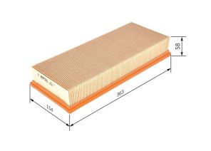 Bosch 1 457 433 052 - Vzduchový filter