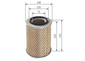 Bosch 1 457 433 627 - Vzduchový filter