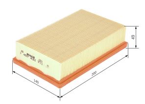 Bosch 1 457 433 711 - Vzduchový filter