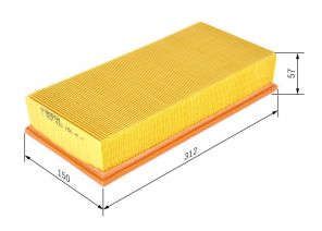Bosch 1 457 433 750 - Vzduchový filter