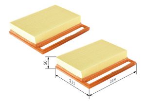 Bosch 1 987 429 402 - Vzduchový filter