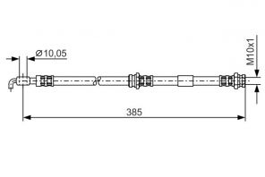 Bosch 1 987 476 110 - Brzdová hadica -