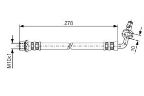 Bosch 1 987 476 113 - Brzdová hadica -