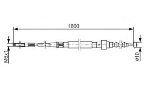 Bosch 1 987 477 165 - Brzdové lano -