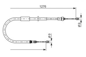 Bosch 1 987 477 938 - Brzdové lano -