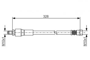 Bosch 1 987 481 001 - Brzdová hadica -