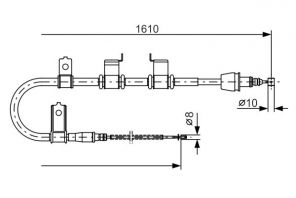 Bosch 1 987 482 070 - Brzdové lano -