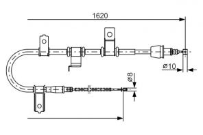 Bosch 1 987 482 071 - Brzdové lano -