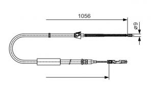 Bosch 1 987 482 125 - Brzdové lano -