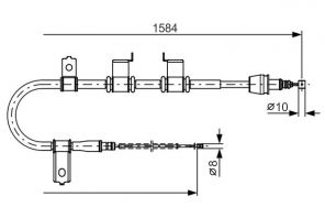 Bosch 1 987 482 223 - Brzdové lano -