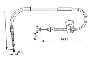 Bosch 1 987 482 231 - Brzdové lano -