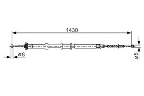 Bosch 1 987 482 240 - Brzdové lano -