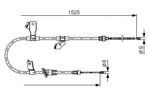 Bosch 1 987 482 247 - Brzdové lano -