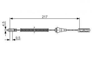 Bosch 1 987 482 251 - Brzdové lano -