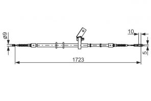 Bosch 1 987 482 268 - Brzdové lano -