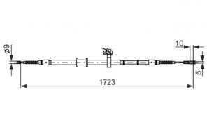 Bosch 1 987 482 269 - Brzdové lano -