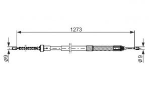Bosch 1 987 482 308 - Brzdové lano -