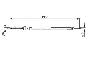 Bosch 1 987 482 309 - Brzdové lano -