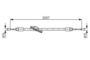 Bosch 1 987 482 331 - Brzdové lano -