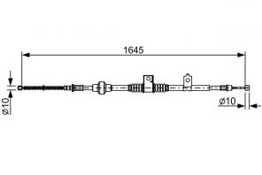 Bosch 1 987 482 517 - Brzdové lano -