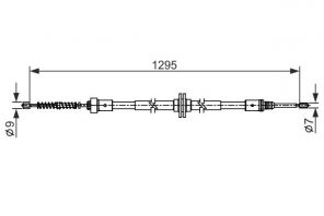 Bosch 1 987 482 558 - Brzdové lano -